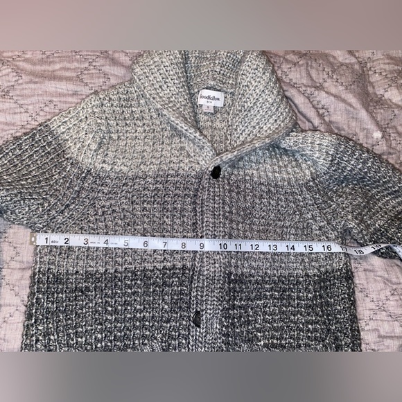 Goodfellow & Co Mens Gray Ombré Cardigan in Size S - Picture 3 of 8